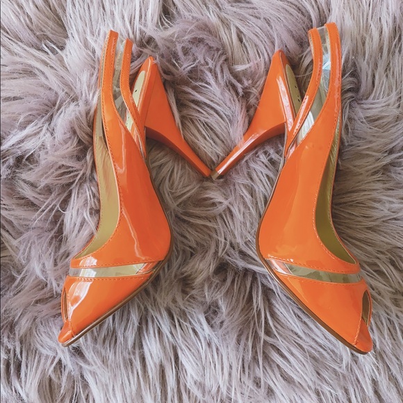 Too Gloria Orange color high heels - Picture 2 of 6
